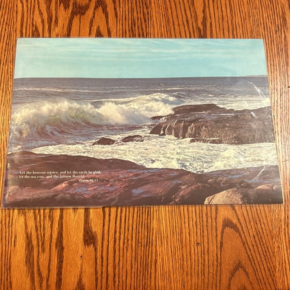 6 Vintage Inspirational Bible Scripture Laminated placemats by Bright of America - Picture 14 of 15